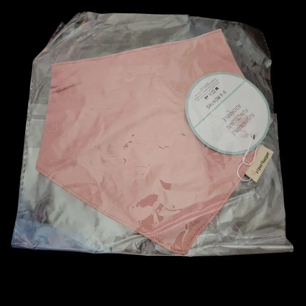 Piper + Harper Pink Bandana Bib